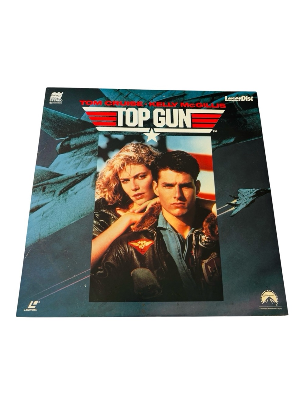 Top Gun Laserdisc Tom Cruise Val Kilmer 1986 Paramount CLV Movie 2 Disc Film VTG
